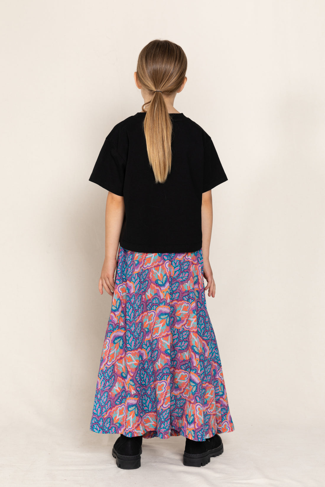 Finger in the Nose Aspendale Multicolor Coral Long Skirt