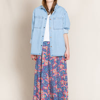 Finger in the Nose Aspendale Multicolor Coral Long Skirt