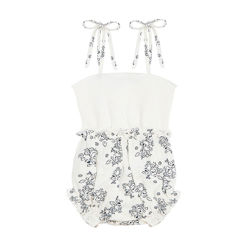 The New Society  Roses Print Atenea Baby Romper