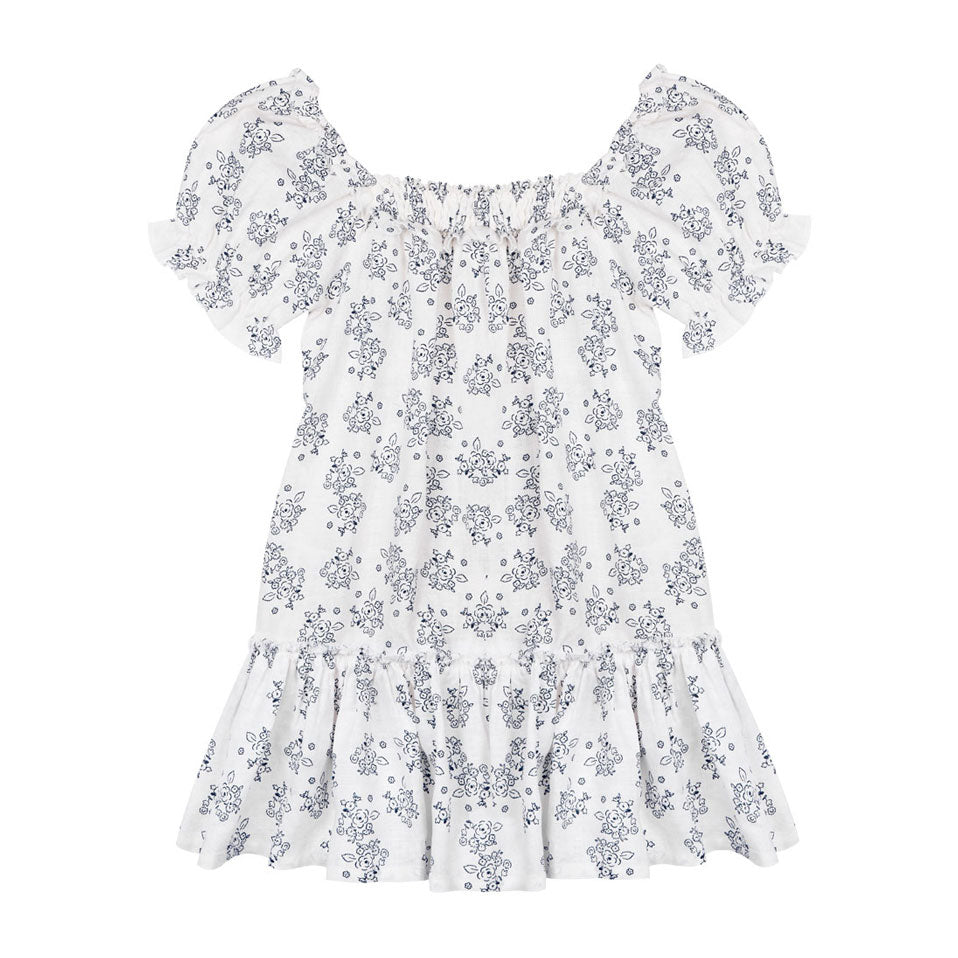 The New Society  Roses Print Atenea Dress