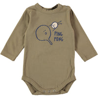 Bonmot Taupe Ping Pong Hug Bodysuit
