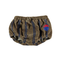 Bonmot Taupe Stripes Velvet Bloomers