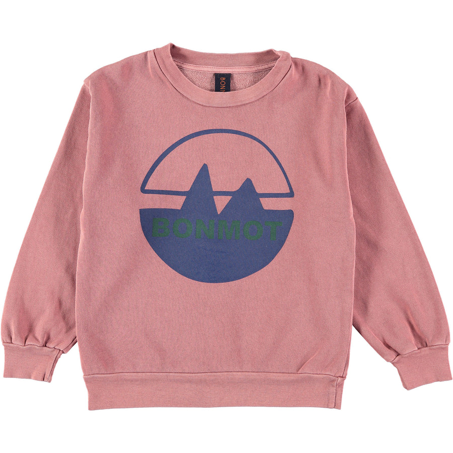 Bonmot Rust Mountain Logo Sweatshirt