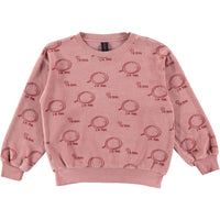 Bonmot Rust "Im Ping"  Velvet Sweatshirt