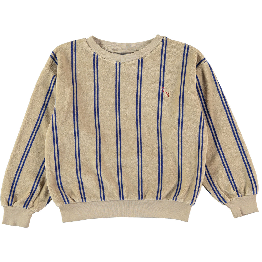 Bonmot Fog Stripes Velvet Sweatshirt