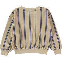 Bonmot Fog Stripes Velvet Sweatshirt