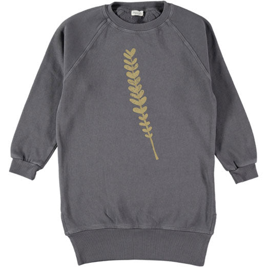 Picnik Anthracite Graphic Sweatshirt Dress