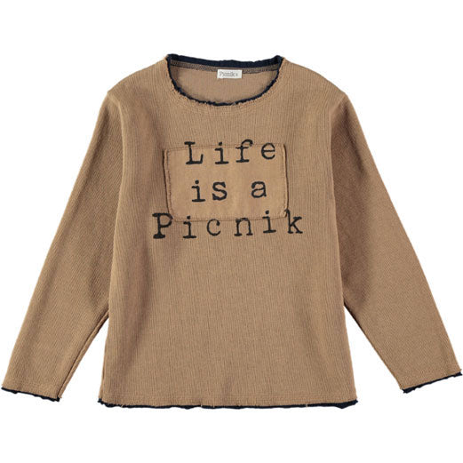 Picnik Camel Life Is A Picnik Tee