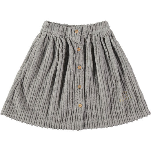 Picnik Grey Button Down Skirt