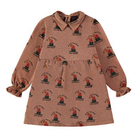Bonmot Wood All Over Wild Short Dress