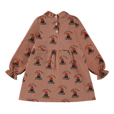 Bonmot Wood All Over Wild Short Dress