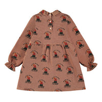 Bonmot Wood All Over Wild Short Dress