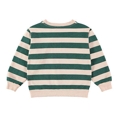 Bonmot Fog Wide Stripes Sweatshirt