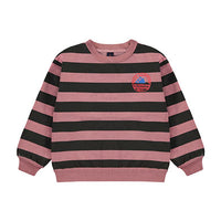 Bonmot Rust Wide Stripes Sweatshirt