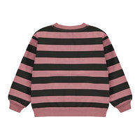 Bonmot Rust Wide Stripes Sweatshirt