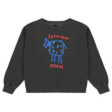 Bonmot Good Night Farm Cow Rescue Sweatshirt