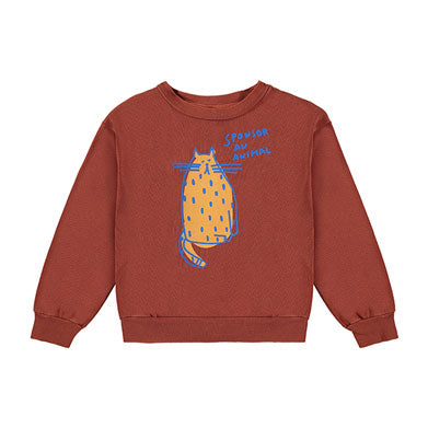 Bonmot Terracotta Sponsor An Animal Sweatshirt