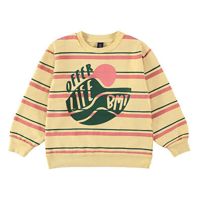 Bonmot Mellow Banana Life Stripes Sweatshirt