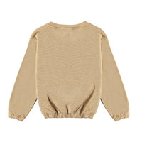 Bonmot Beige Elastic Sponsor Sweatshirt
