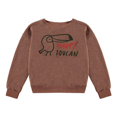 Bonmot Wood Snow Happy Toucan Sweatshirt
