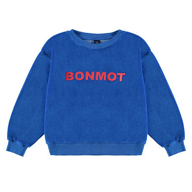 Bonmot Sea Blue Velvet Bonmot Sweatshirt