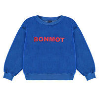 Bonmot Sea Blue Velvet Bonmot Sweatshirt