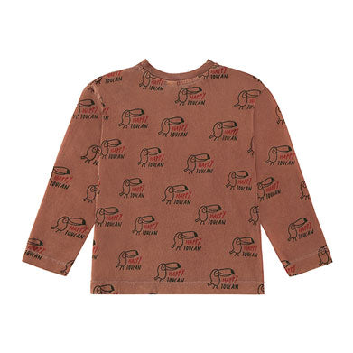 Bonmot Wood Allover Happy Toucan Tee