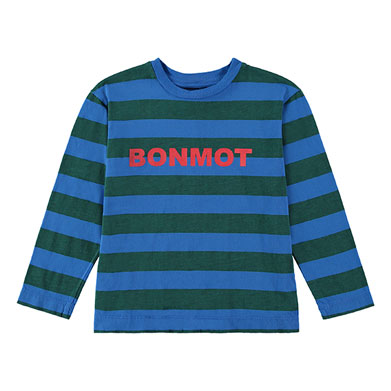 Bonmot Sea Blue Bonmot Stripes Tee