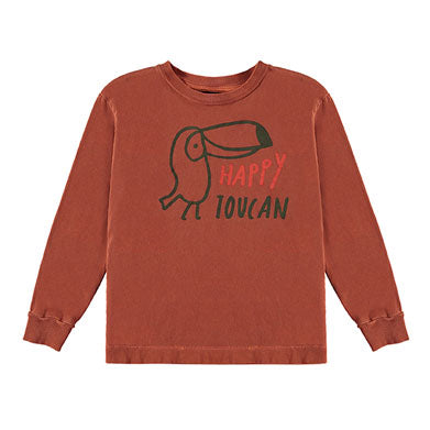 Bonmot Terracotta Happy Toucan Tee