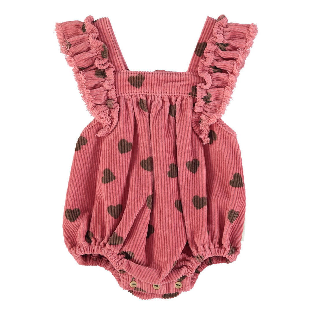 Piupiuchick Pomegranate Hearts Frill Romper