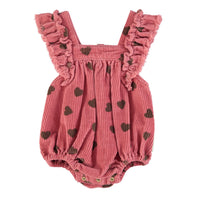 Piupiuchick Pomegranate Hearts Frill Romper