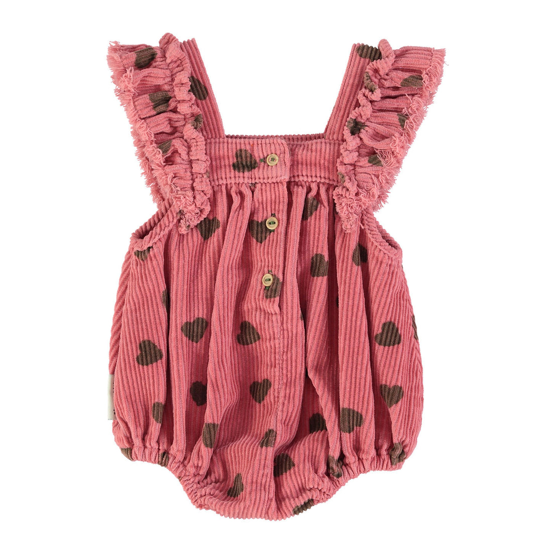 Piupiuchick Pomegranate Hearts Frill Romper