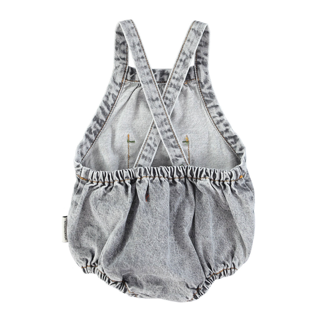 Piupiuchick Washed Grey Pocket Romper