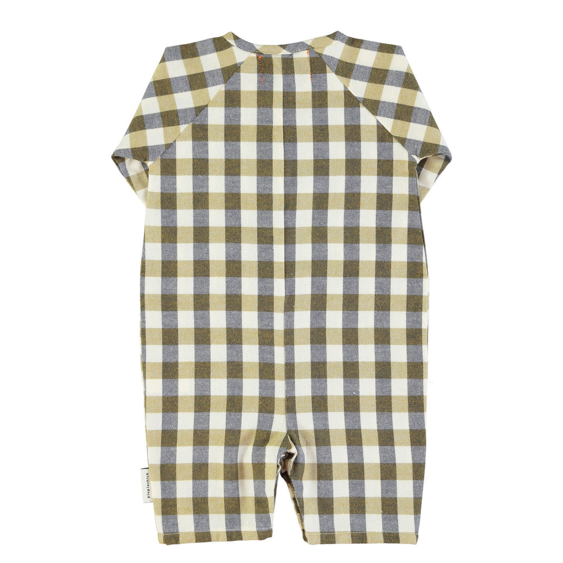 Piupiuchick Brown Checkered Jumpsuit