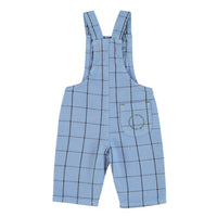 Piupiuchick Blue Plaid Born To Rock Dungarees
