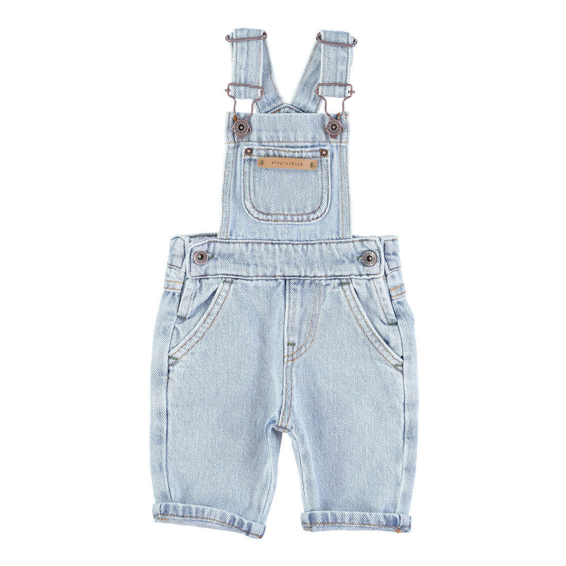 Piupiuchick Washed Blue Denim Dungarees