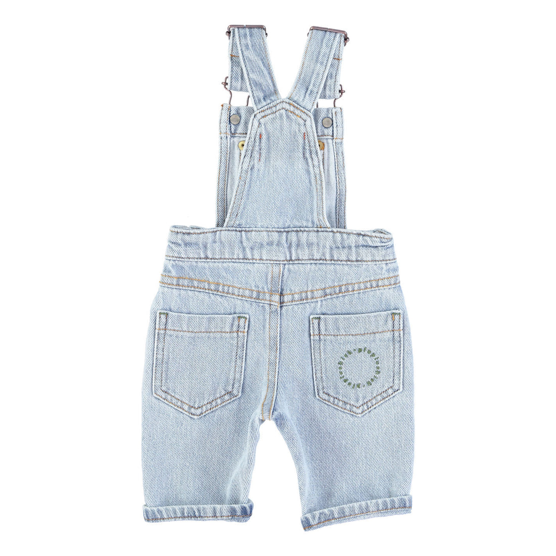 Piupiuchick Washed Blue Denim Dungarees
