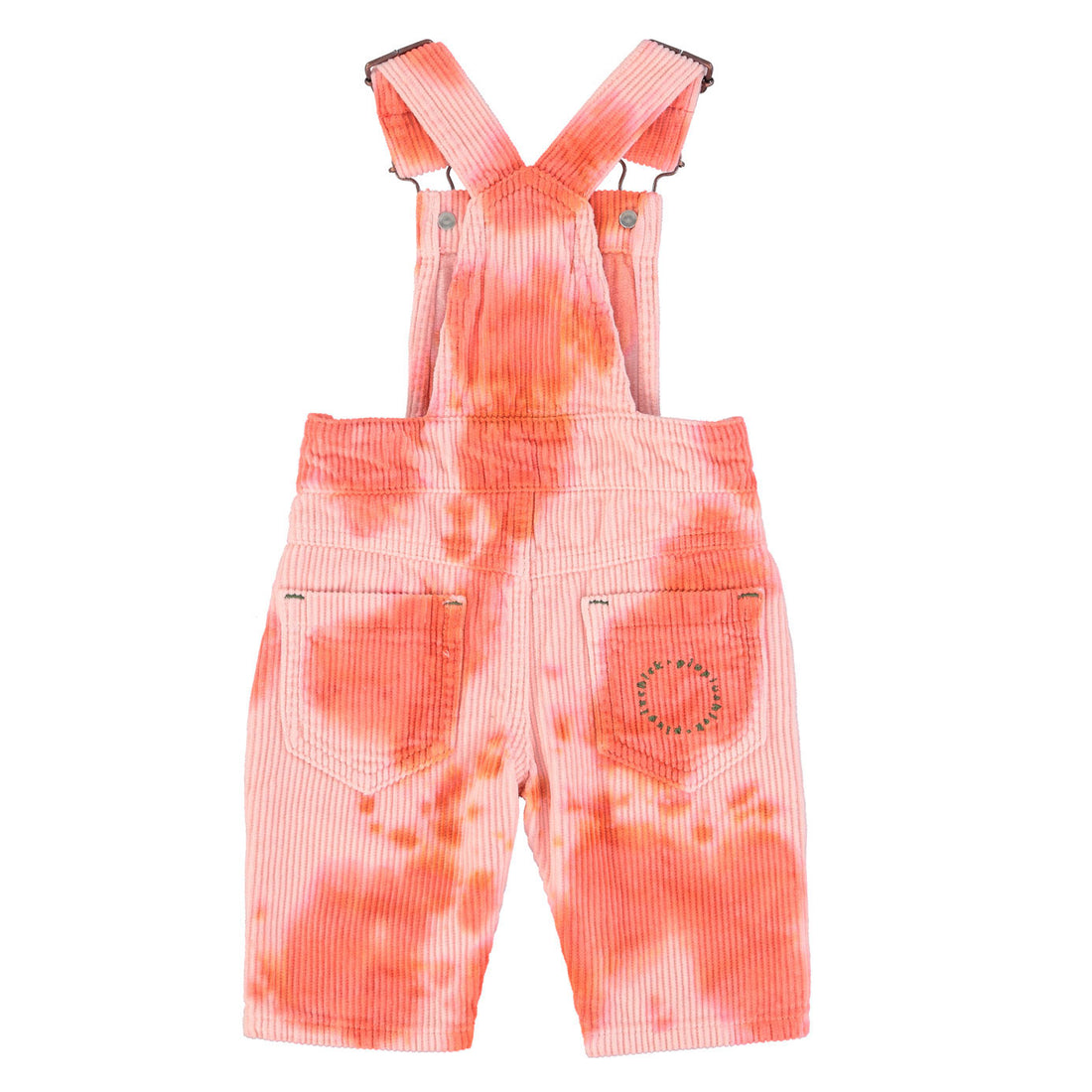 Piupiuchick Pink Tie Dye Corduroy Dungarees