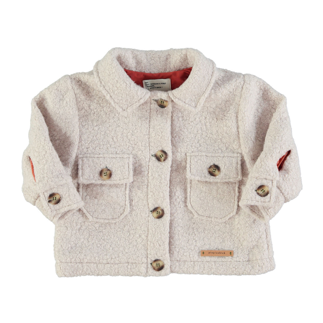 Piupiuchick Ecru Vida Bonita Faux Fur Jackets