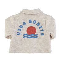 Piupiuchick Ecru Vida Bonita Faux Fur Jackets