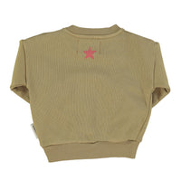 Piupiuchick Olive Heart Print Sweatshirt