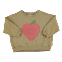 Piupiuchick Olive Heart Print Sweatshirt