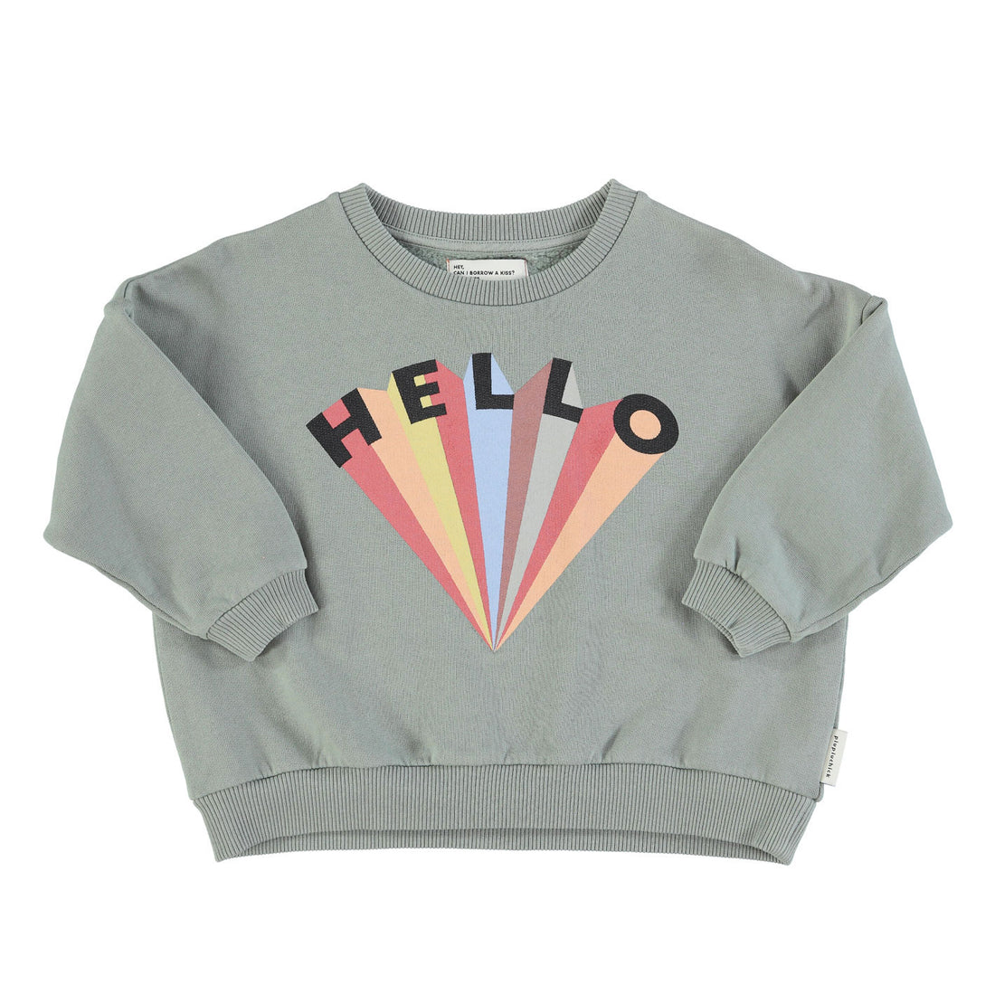 Piupiuchick Greenish Hello Sweatshirt