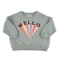 Piupiuchick Greenish Hello Sweatshirt