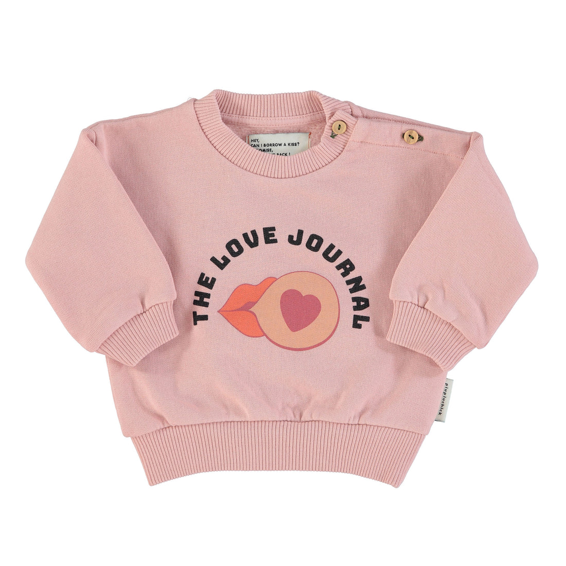 Piupiuchick Pastel Pink The Love Journal Sweatshirt