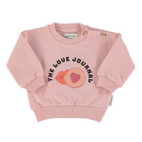 Piupiuchick Pastel Pink The Love Journal Sweatshirt