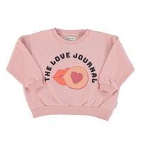 Piupiuchick Pastel Pink The Love Journal Sweatshirt