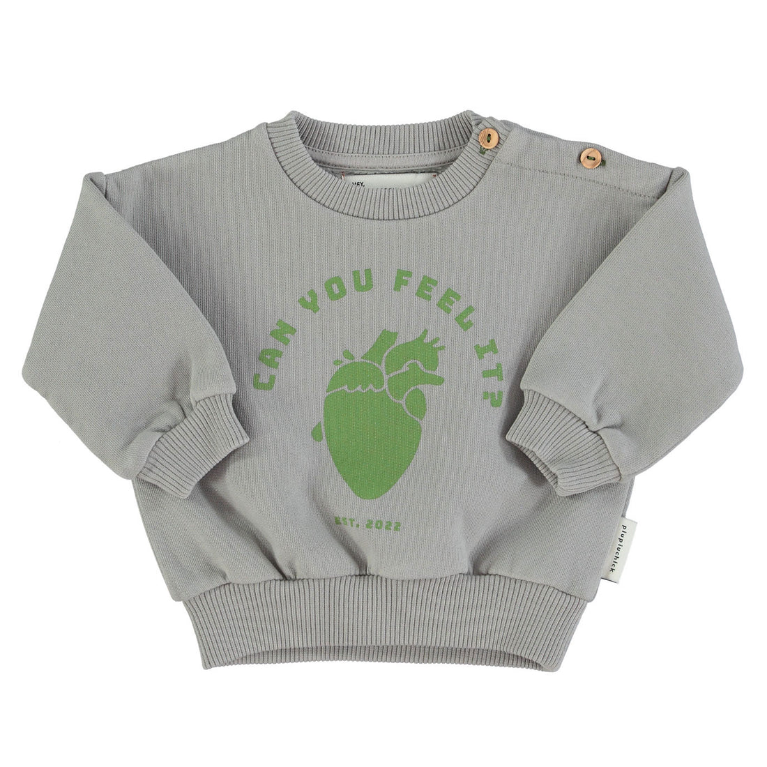 Piupiuchick Grey Can You Feel It Sweatshirt