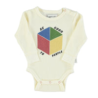 Piupiuchick Ecru Waffle Cube Bodysuit