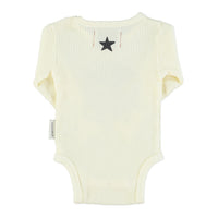 Piupiuchick Ecru Waffle Cube Bodysuit